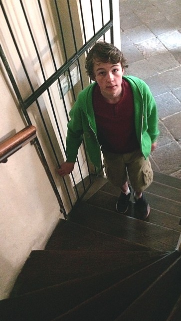 Kevin na schodišti